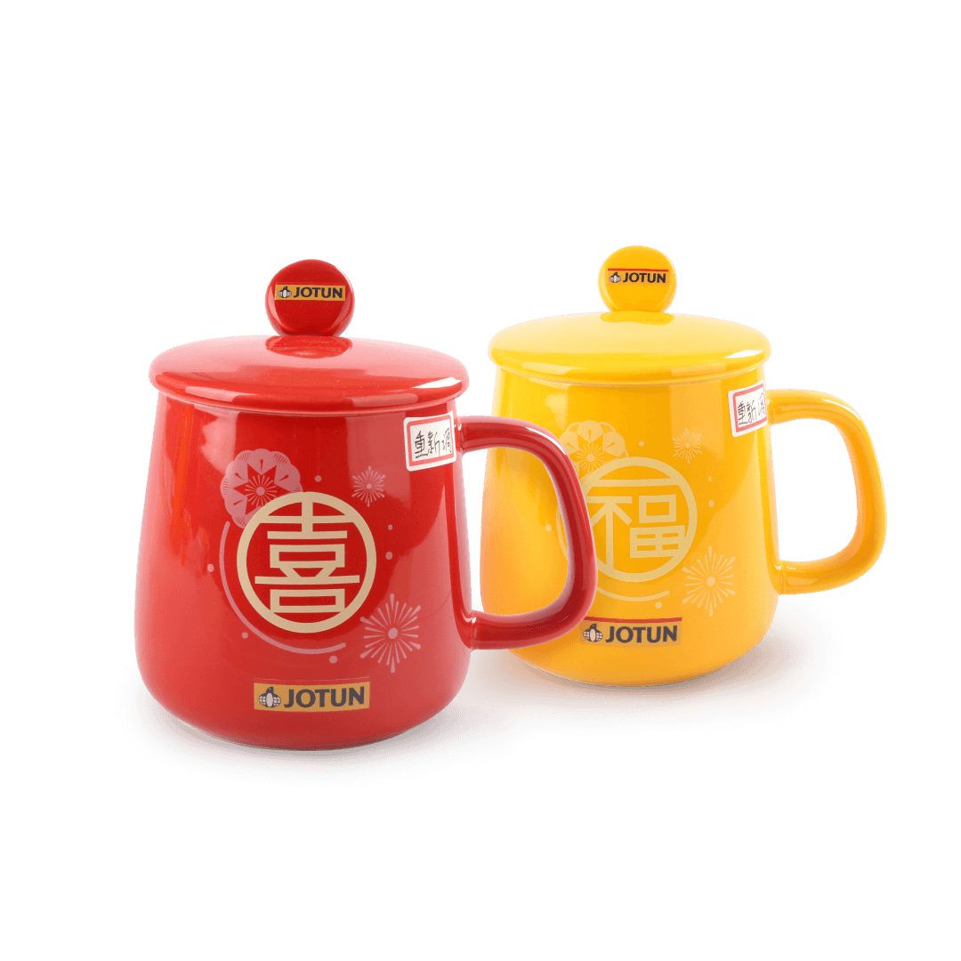 Jotun CNY Ceramic Mug Set Red